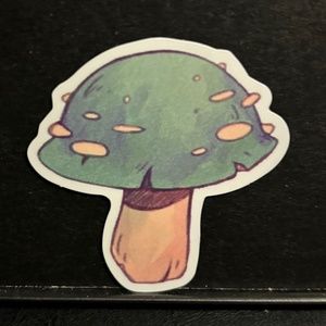 GREEN MUSHROOM STICKER